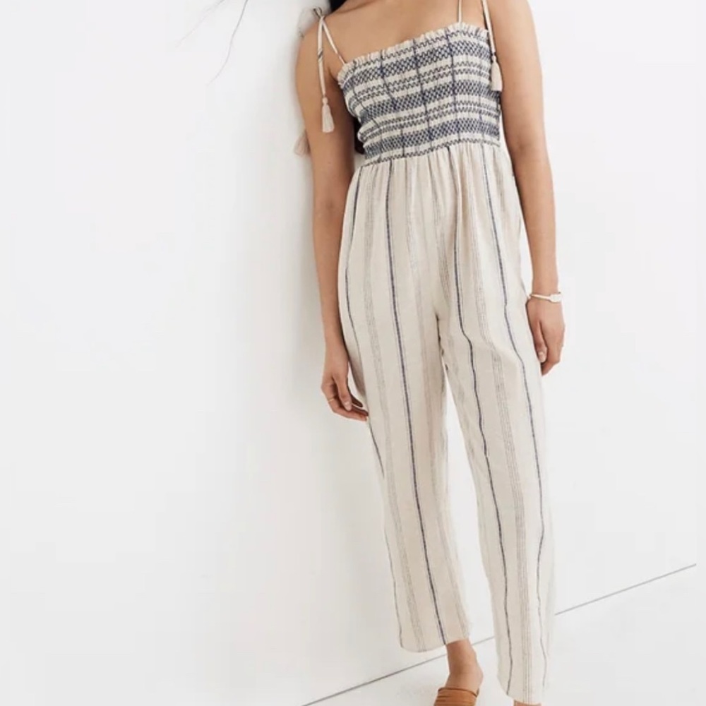 Madewell Smocked Cami Jumpsuit